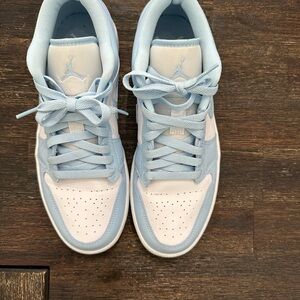 Nike Light Blue and White Sneakers